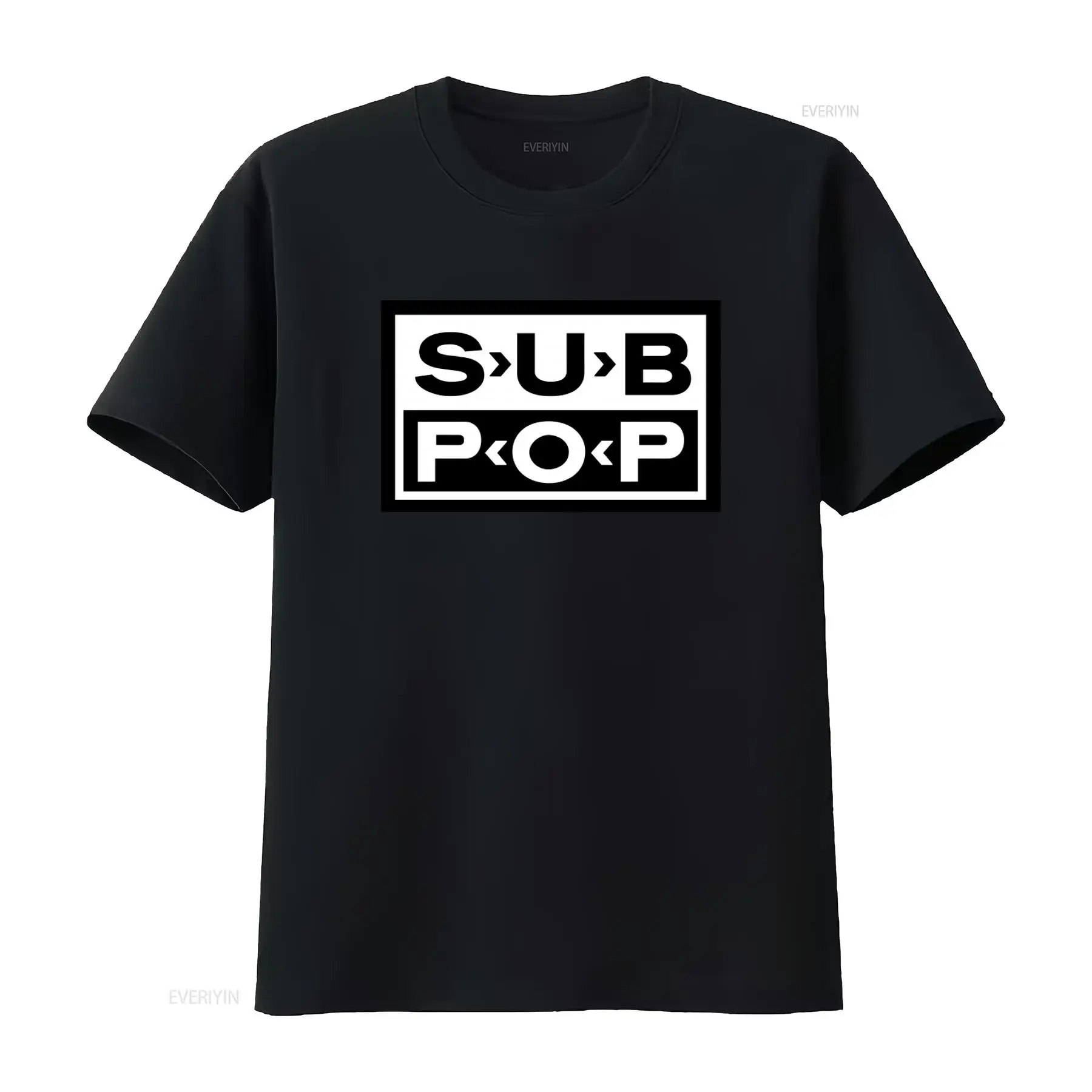 Vintage Fashion Logo - T-shirt avec logo Sub Pop, noir