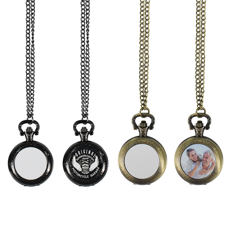 Vintage Fashion Watches - Collier pendentif montre de poche vintage
