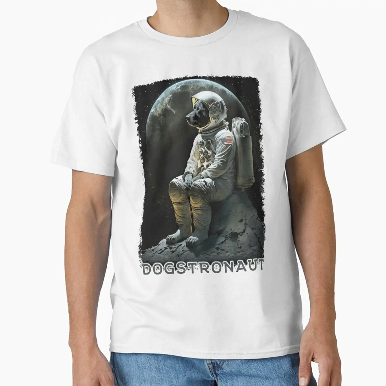 Quirky Vintage Fashion - T-shirt classique vintage lavé avec motif