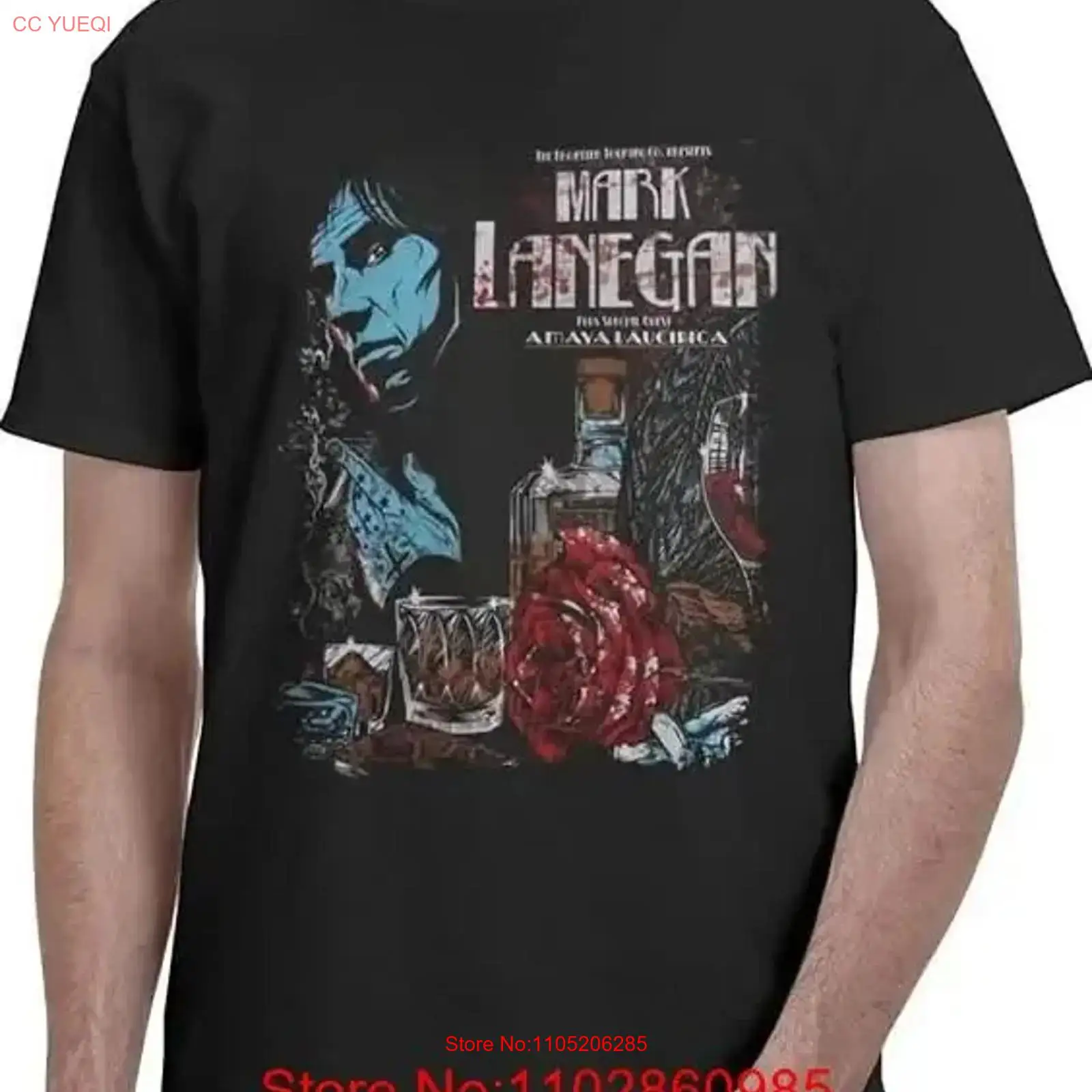 Vintage Fashion Wear - Mark Lanegan t-shirt coton lourd vintage