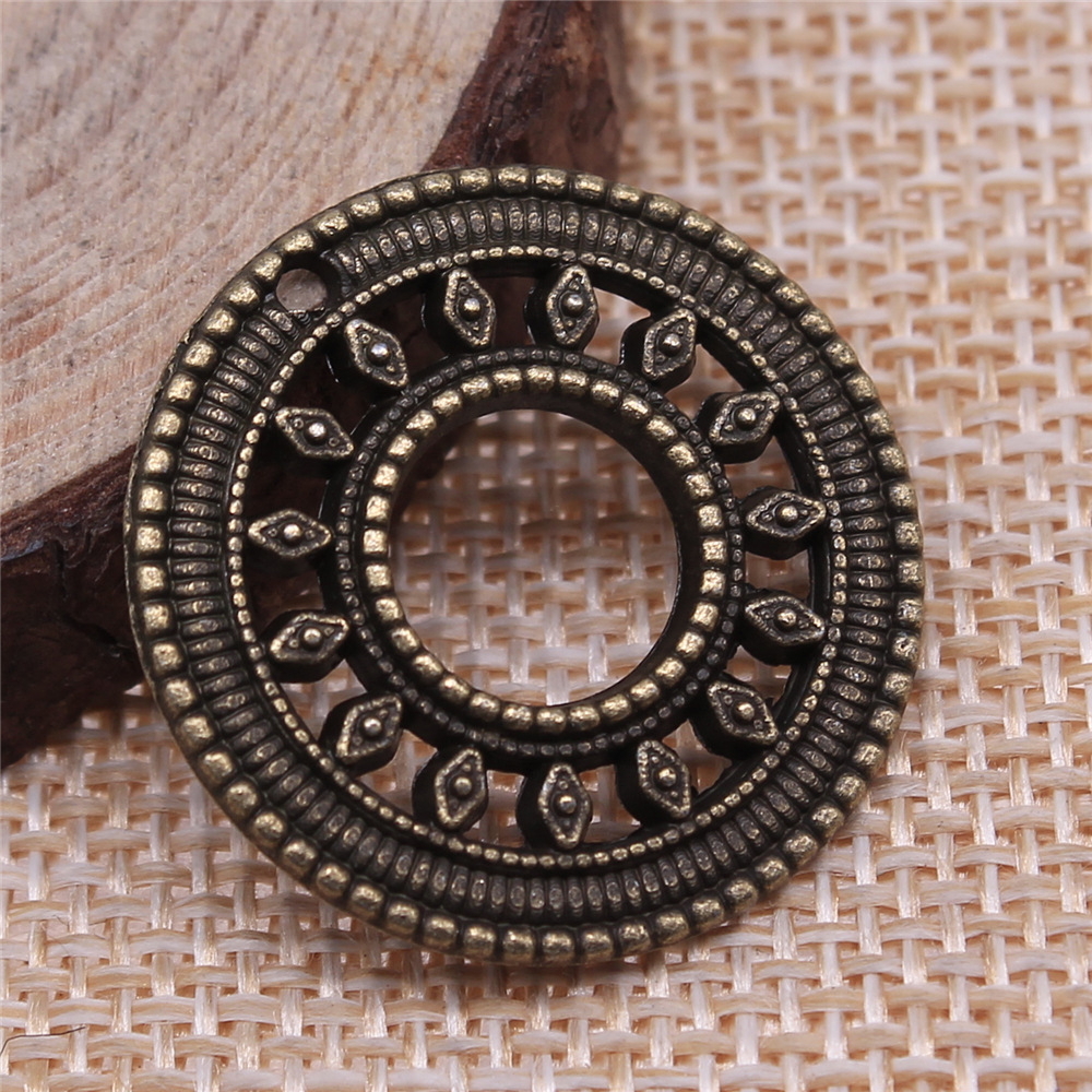 Vintage Fashion Tumblr - 10 pièces de breloques circulaires 26x26mm