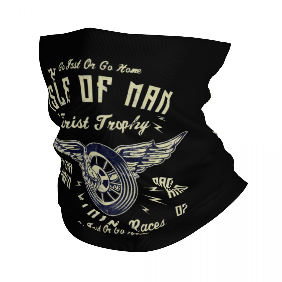 Vintage Fashion Wheel - Bandana de cou imprimé Isle Of