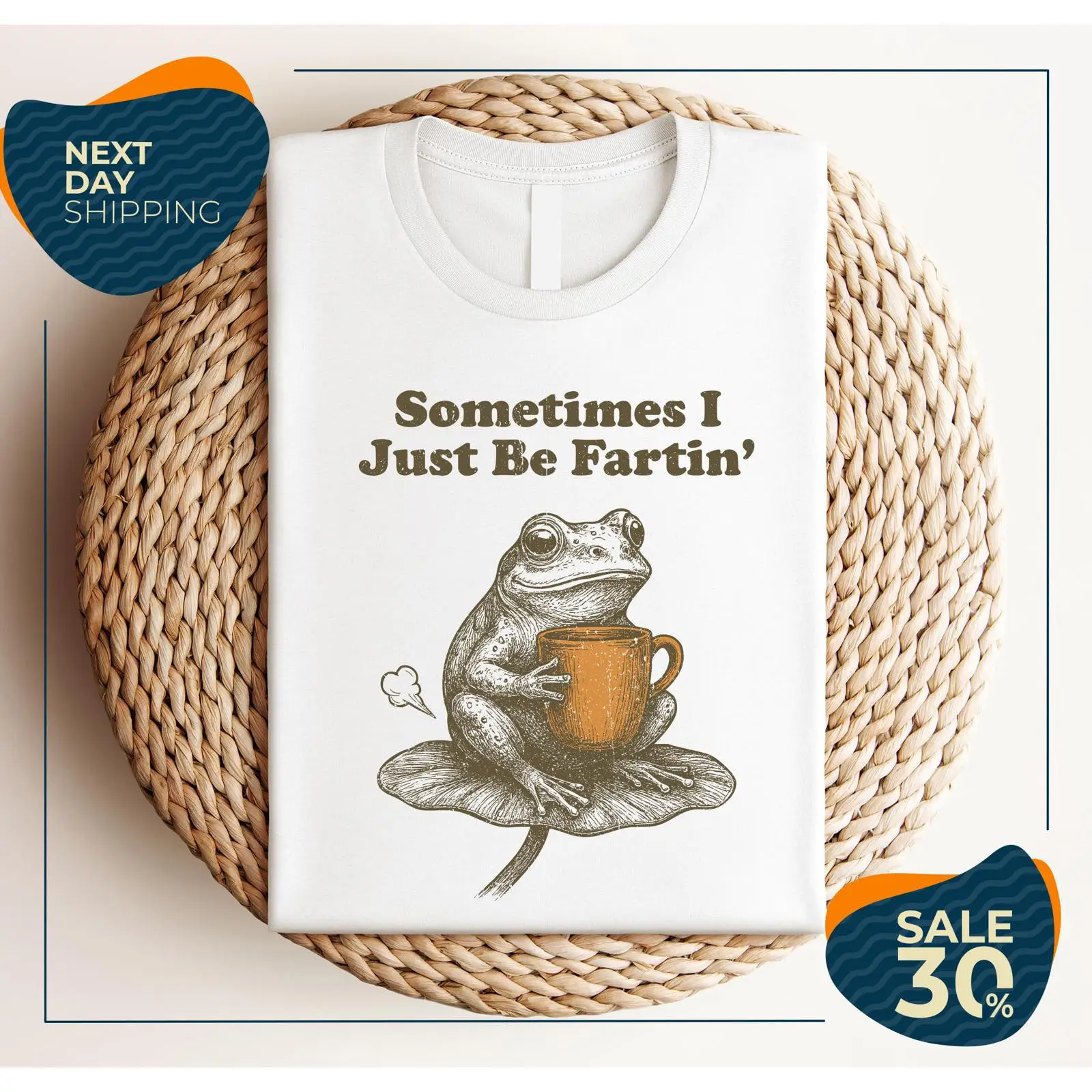 Quirky Vintage Fashion - T-shirt décontracté et polyvalent avec motif