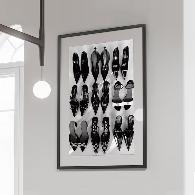 Vintage Vogue Fashion Poster - Affiche d'art de luxe à talons