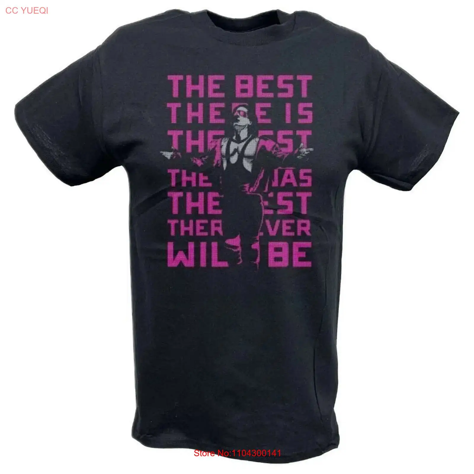 Vintage Fashion Logo - T-shirt noir vintage Bret Hart The