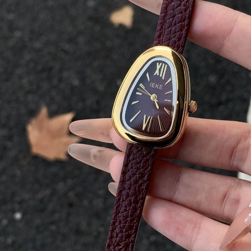 Vintage Fashion Watches - Montre LEKE Ankola Rouge Vintage Tendance