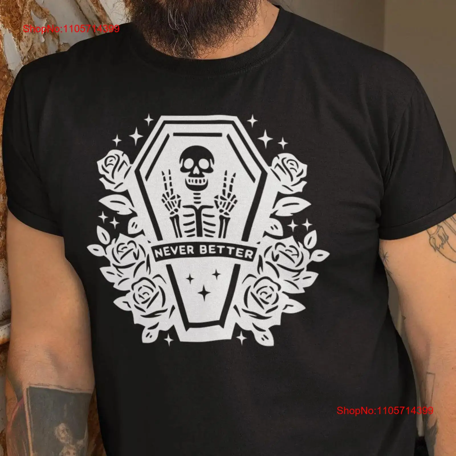 Quirky Vintage Fashion - T-shirt « Never Better » avec