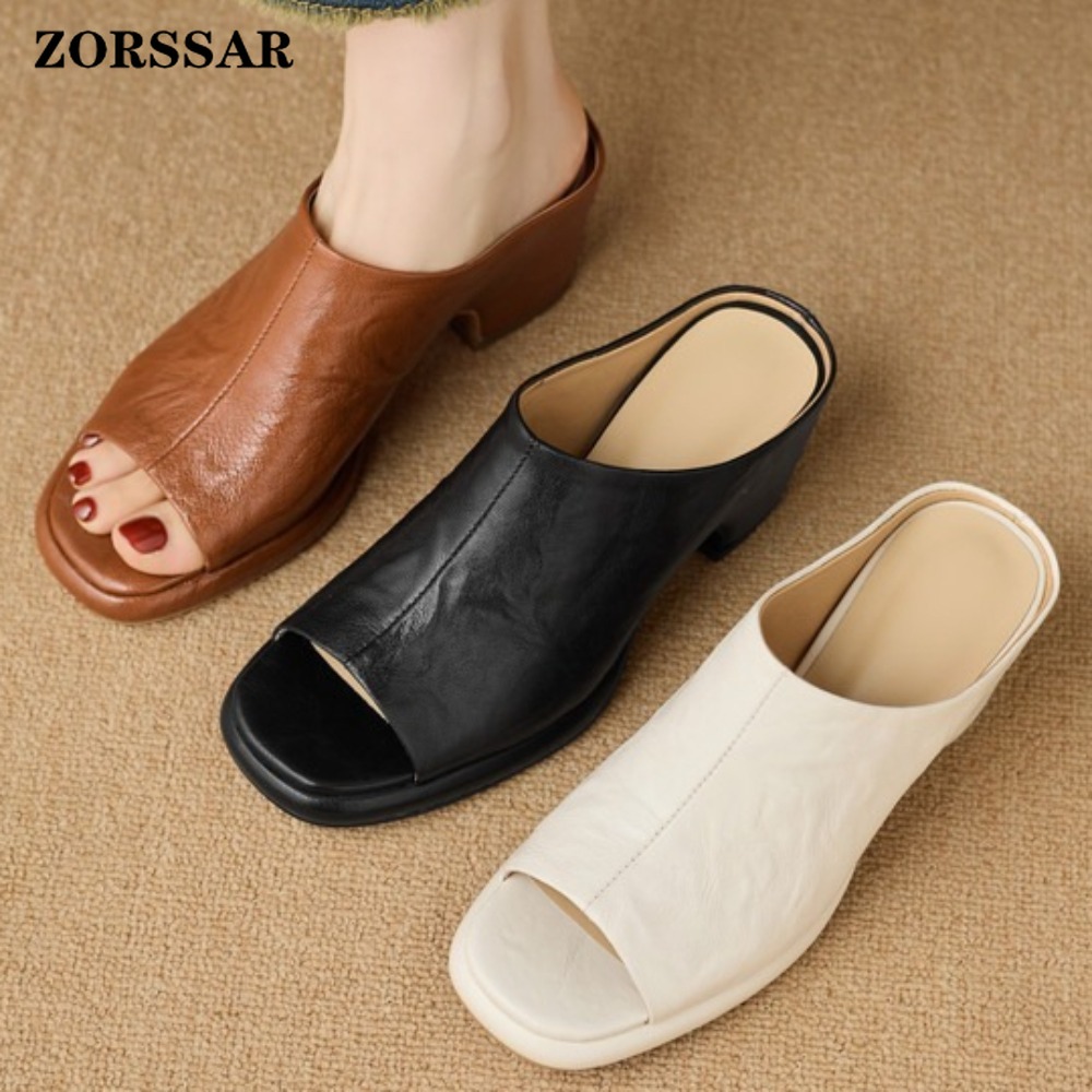 Vintage Fashion Wear - Mules à plateforme vintage pour femmes,
