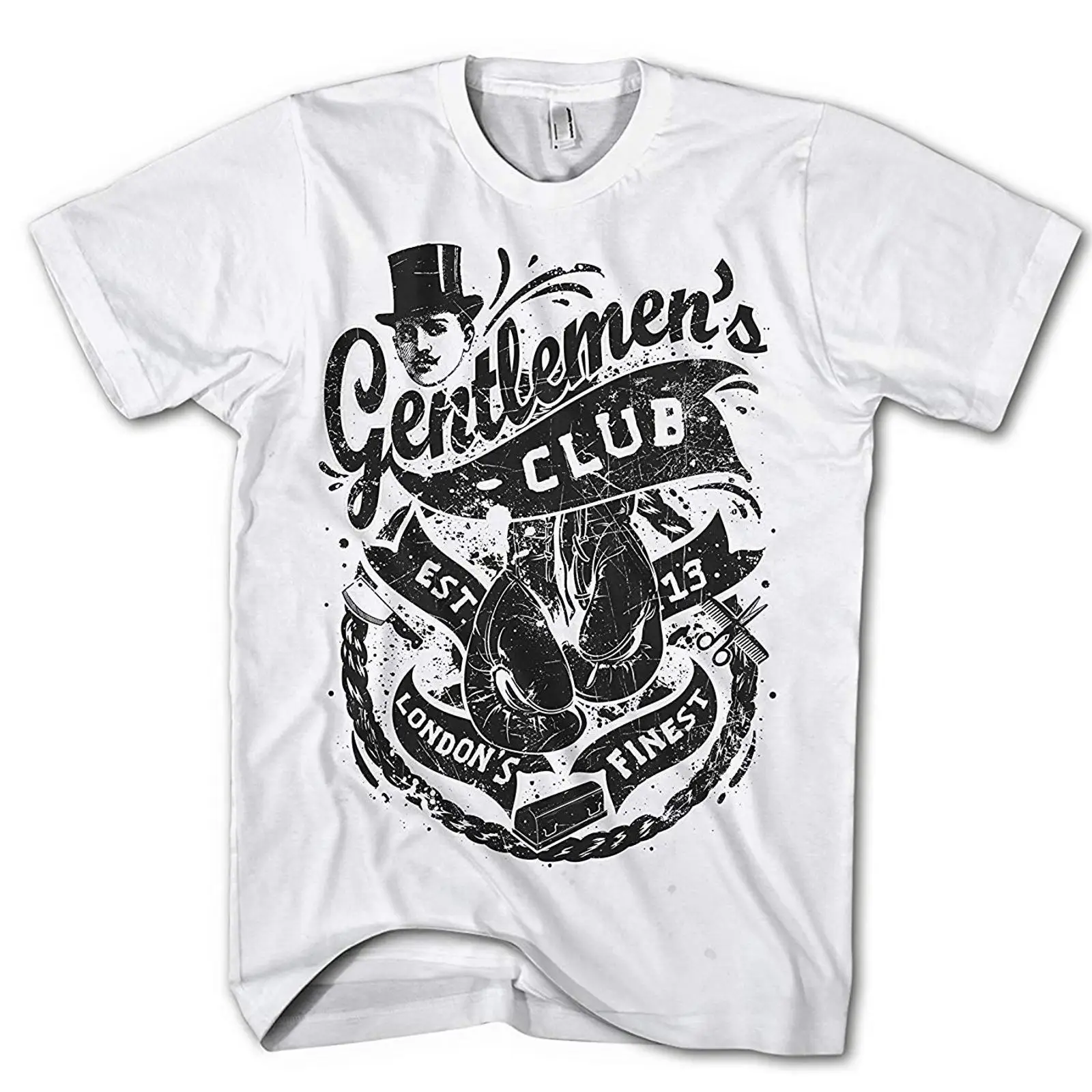 Vintage Fashion London - T-shirt pour homme Gentleman Boxing Club