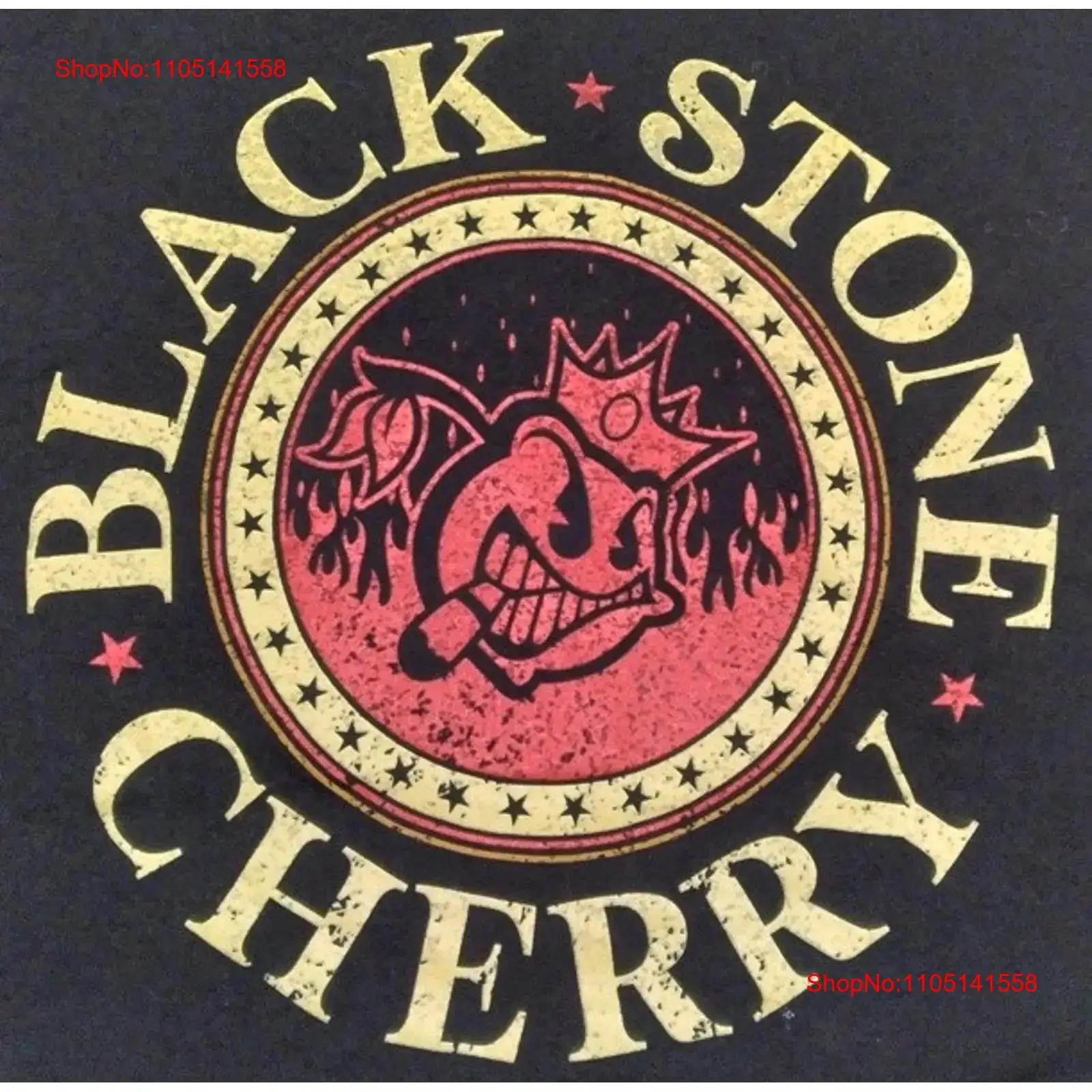 Vintage Fashion Logo - BLACK STONE CHERRY Band Cigar fumer