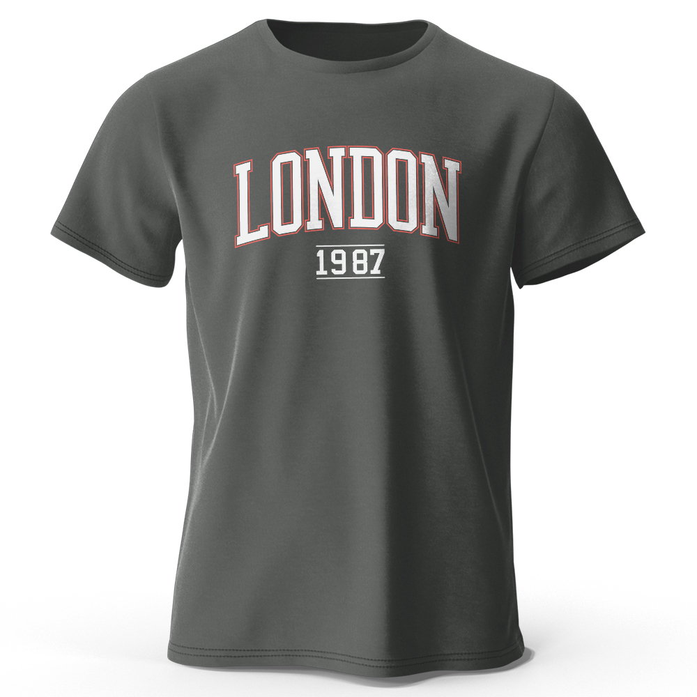 Vintage Fashion London - Hommes Londres 1987 Vintage T-shirt Sport