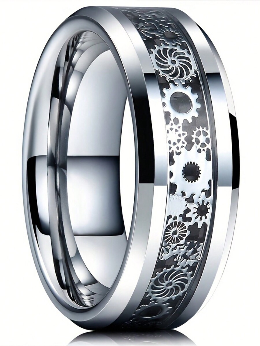 Vintage Fashion Wheel - 1pc Bague Vintage Steampunk en Acier