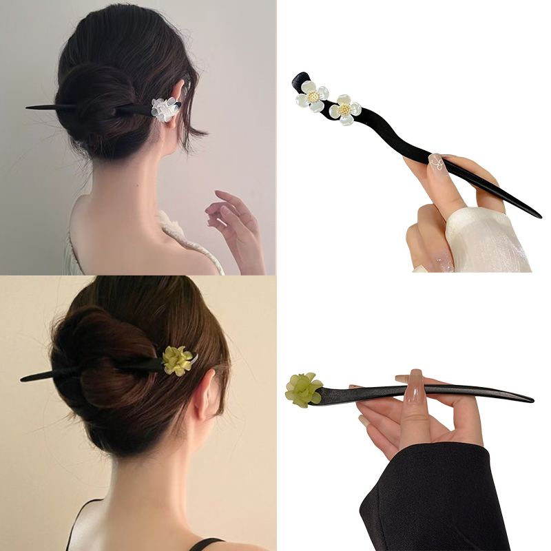Vintage Fashion Tumblr - Bâtons de cheveux en bois de