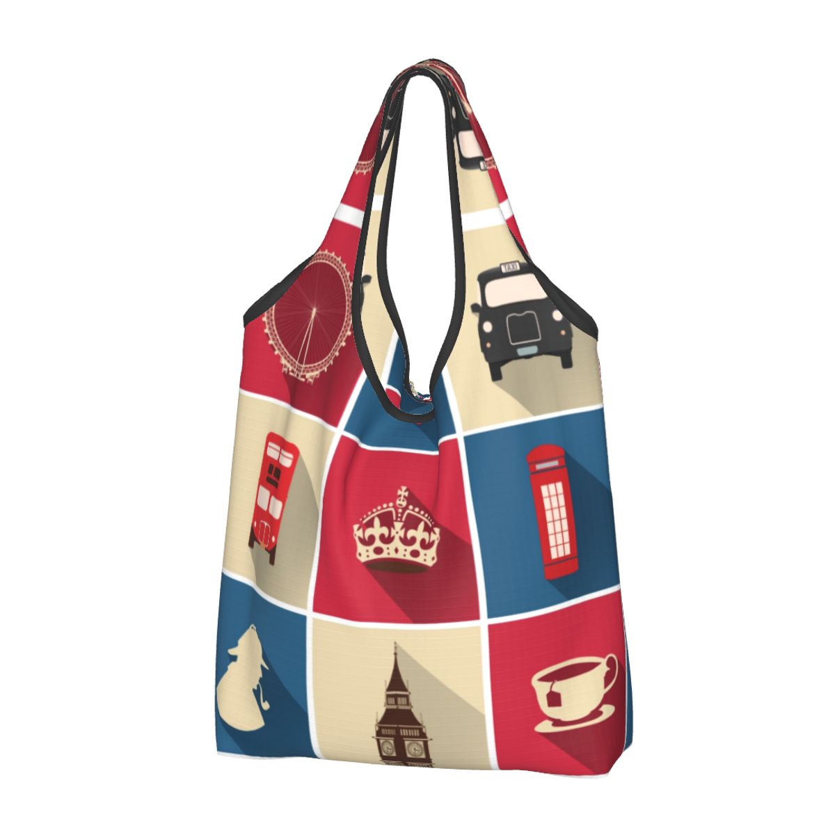Vintage Fashion London - Sac fourre-tout portable britannique Sensation Red