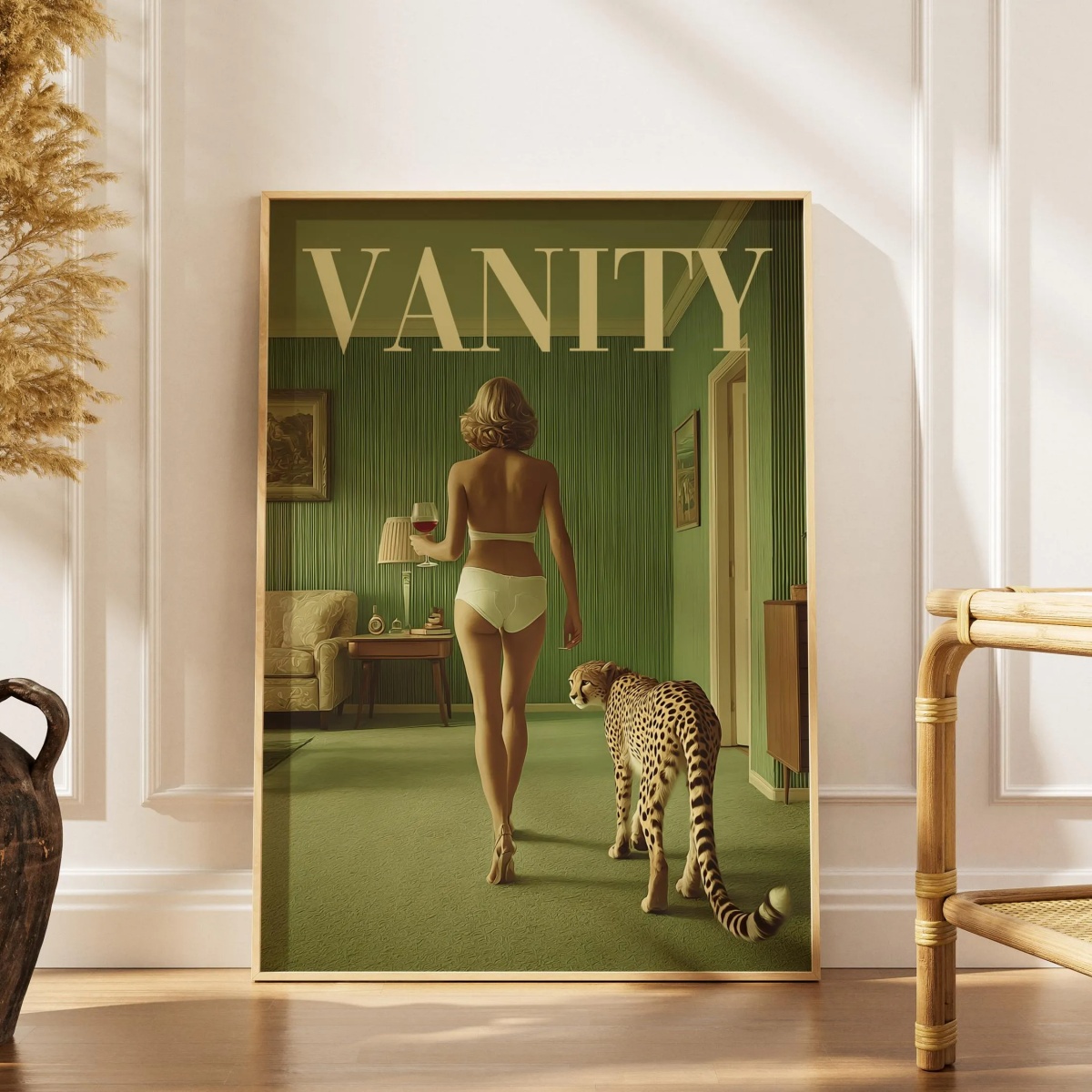 Vintage Vogue Fashion Poster - Affiche sur toile vintage Femme avec