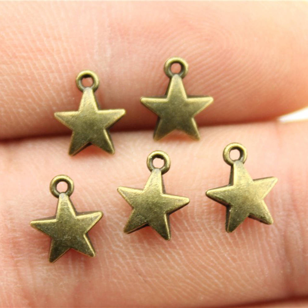 Vintage Fashion Tumblr - 40 pièces de breloques étoiles miniatures