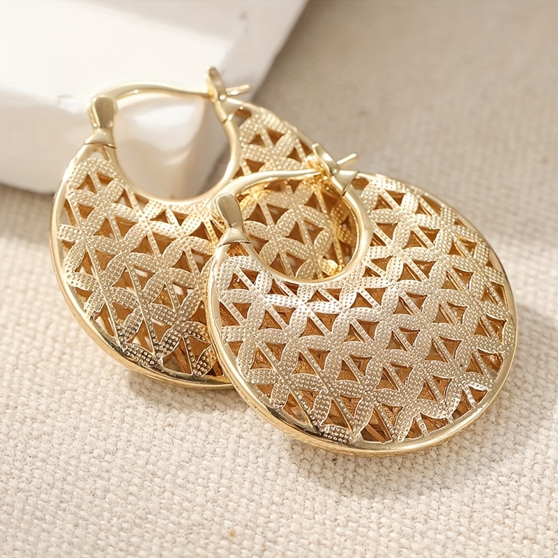 Boucles d'oreilles rondes plaq - Vintage Fashion Illustrations avis et prix