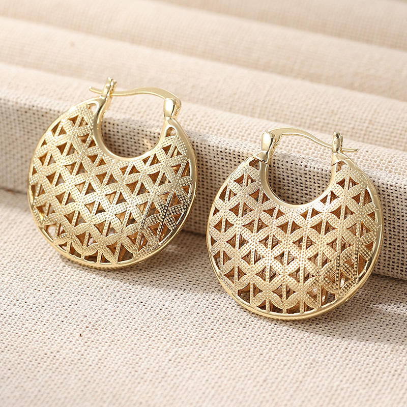 Boucles d'oreilles rondes plaq - Vintage Fashion Illustrations avis et prix