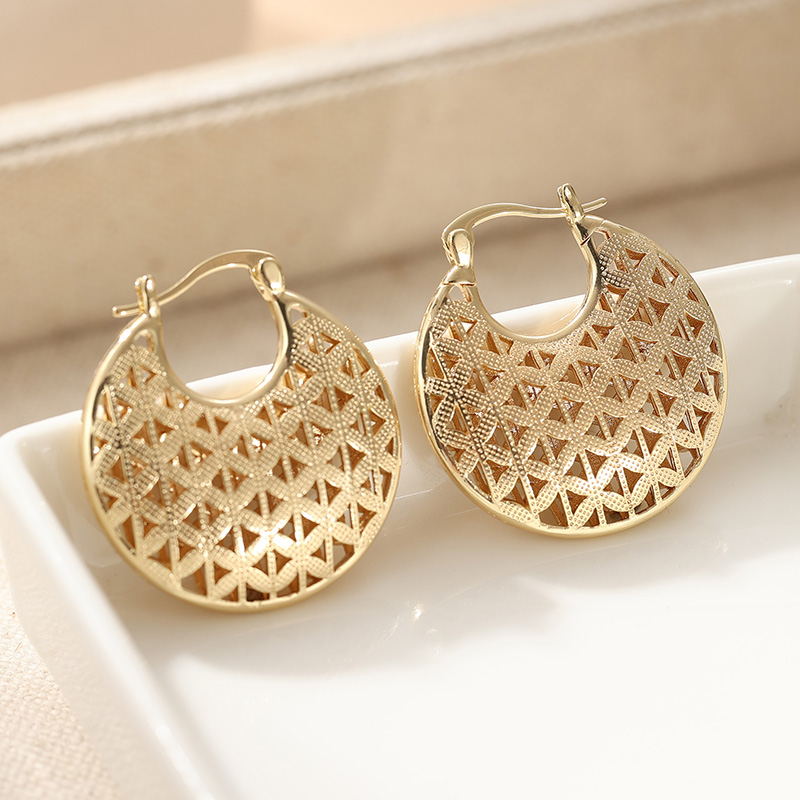 Boucles d'oreilles rondes plaq - Vintage Fashion Illustrations avis et prix