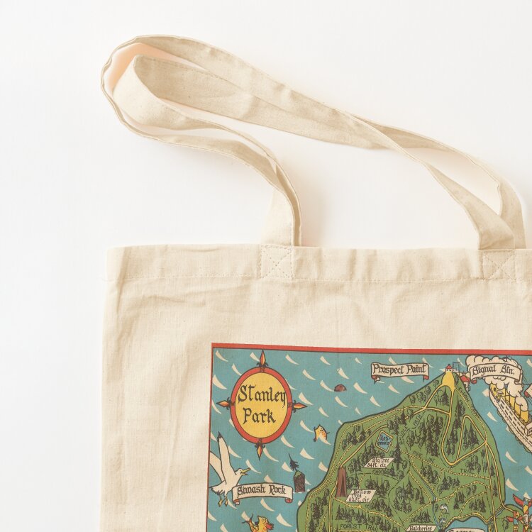 Sac fourre-tout en toile avec  - Vintage Fashion Vancouver avis et prix