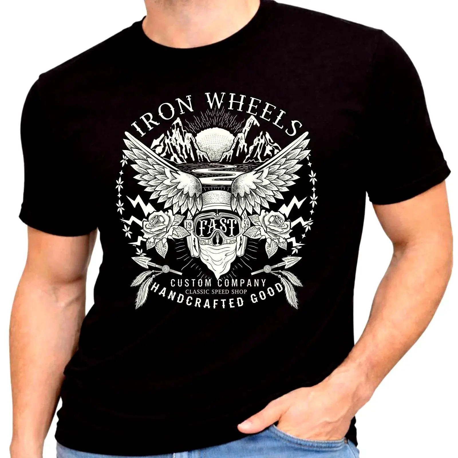 T-shirt vintage Iron Wheels Fa - Vintage Fashion Wheel avis et prix