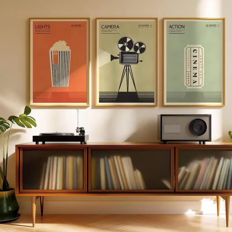 Affiche d'instrument de musiqu - Vintage Fashion Illustrations avis et prix