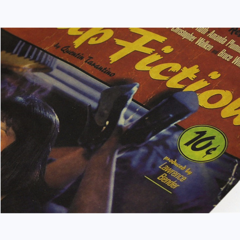 Pulp Fiction – affiche Vintage - Vintage Fashion Wallpaper avis et prix