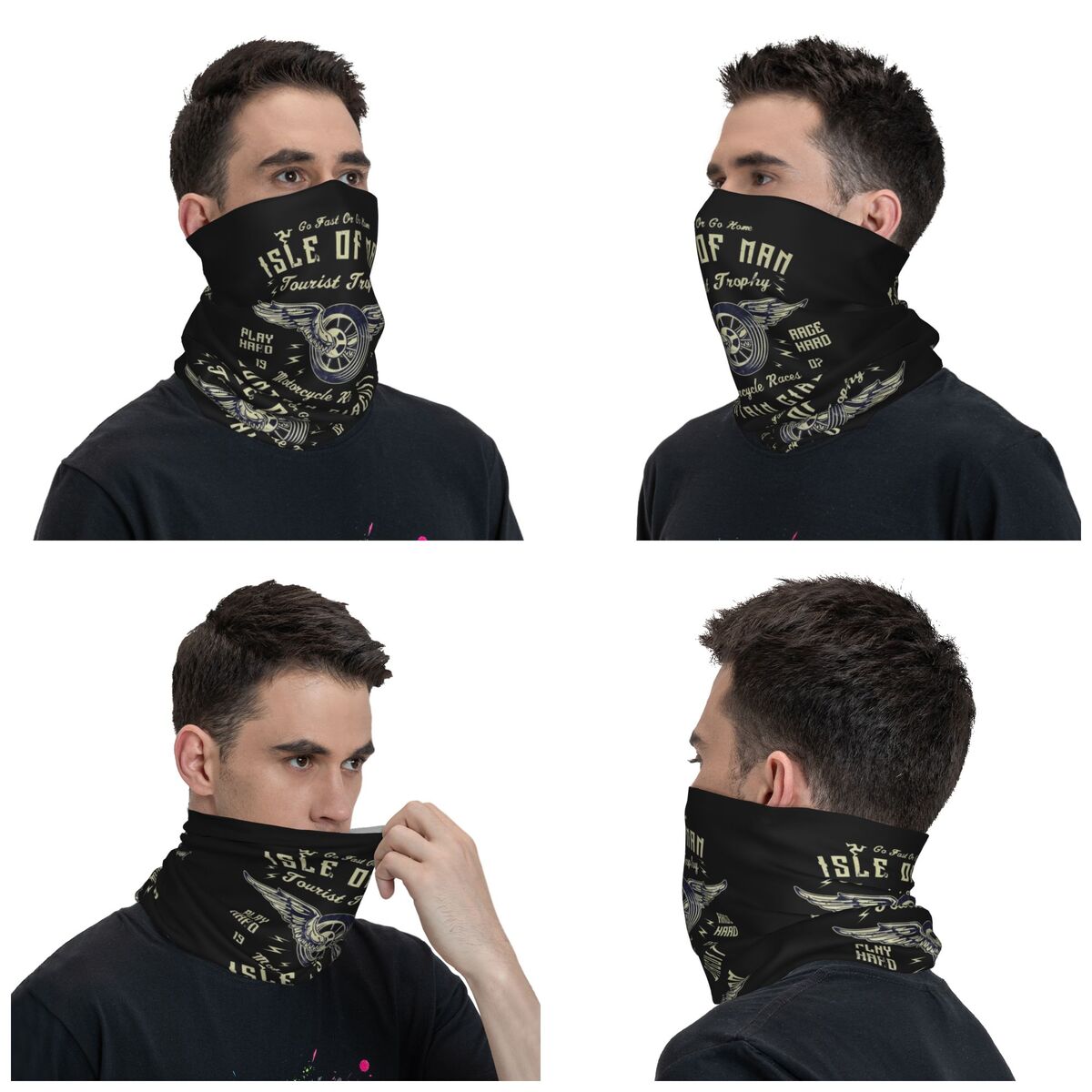 Bandana de cou imprimé Isle Of - Vintage Fashion Wheel avis et prix