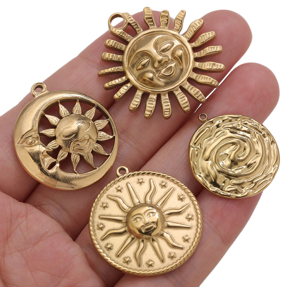 5 Breloques PVD Or en Acier In - Vintage Fashion Tumblr avis et prix