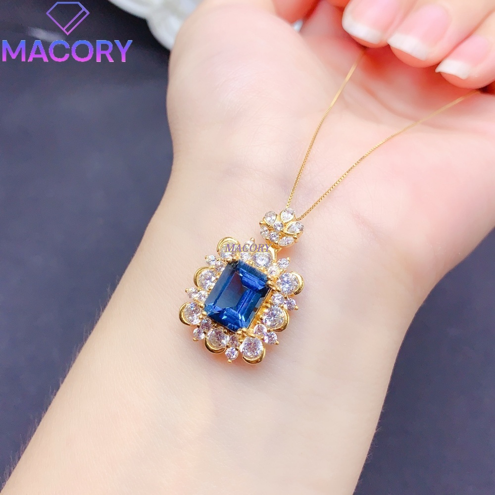 Collier pendentif en topaze bl - Vintage Fashion London avis et prix