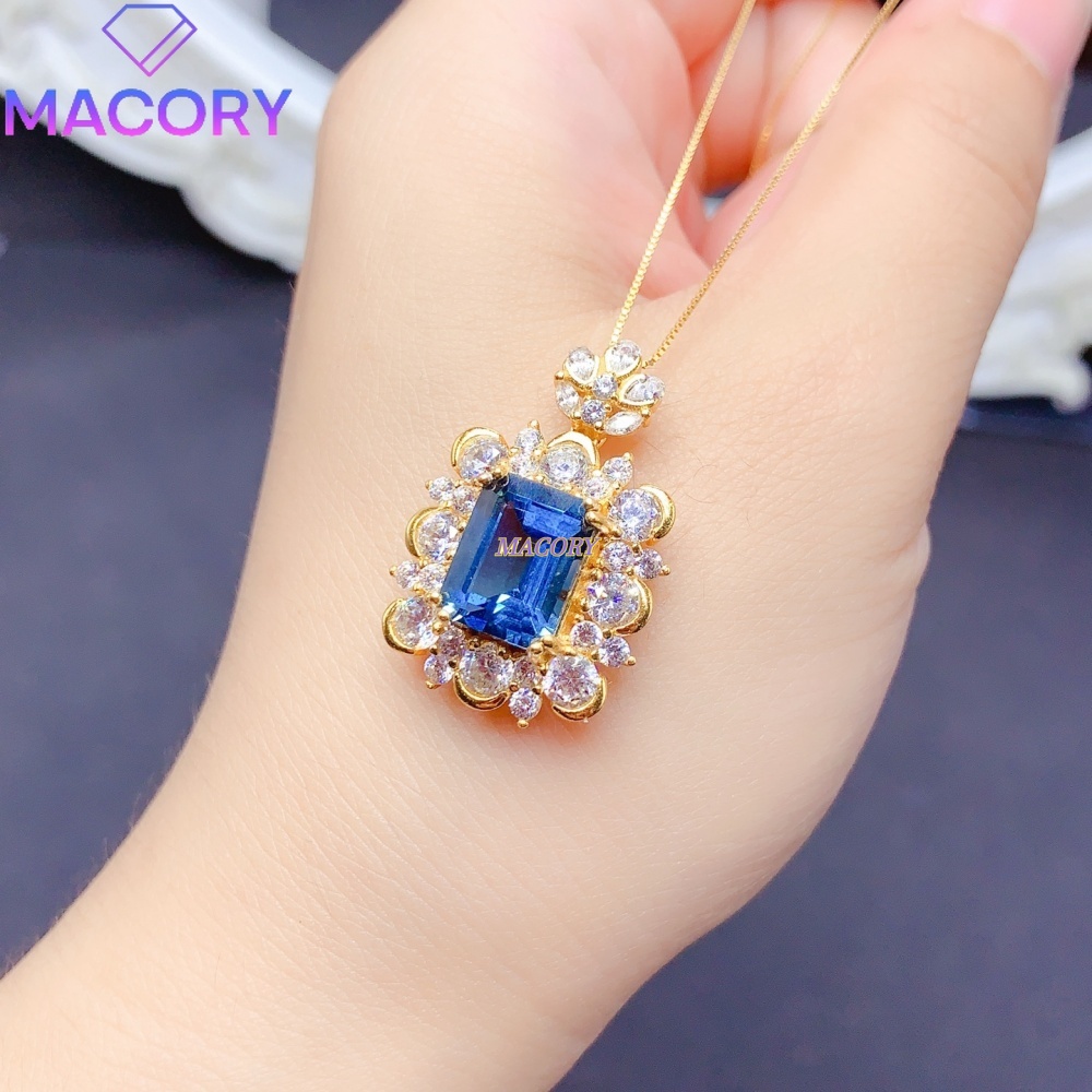 Collier pendentif en topaze bl - Vintage Fashion London avis et prix