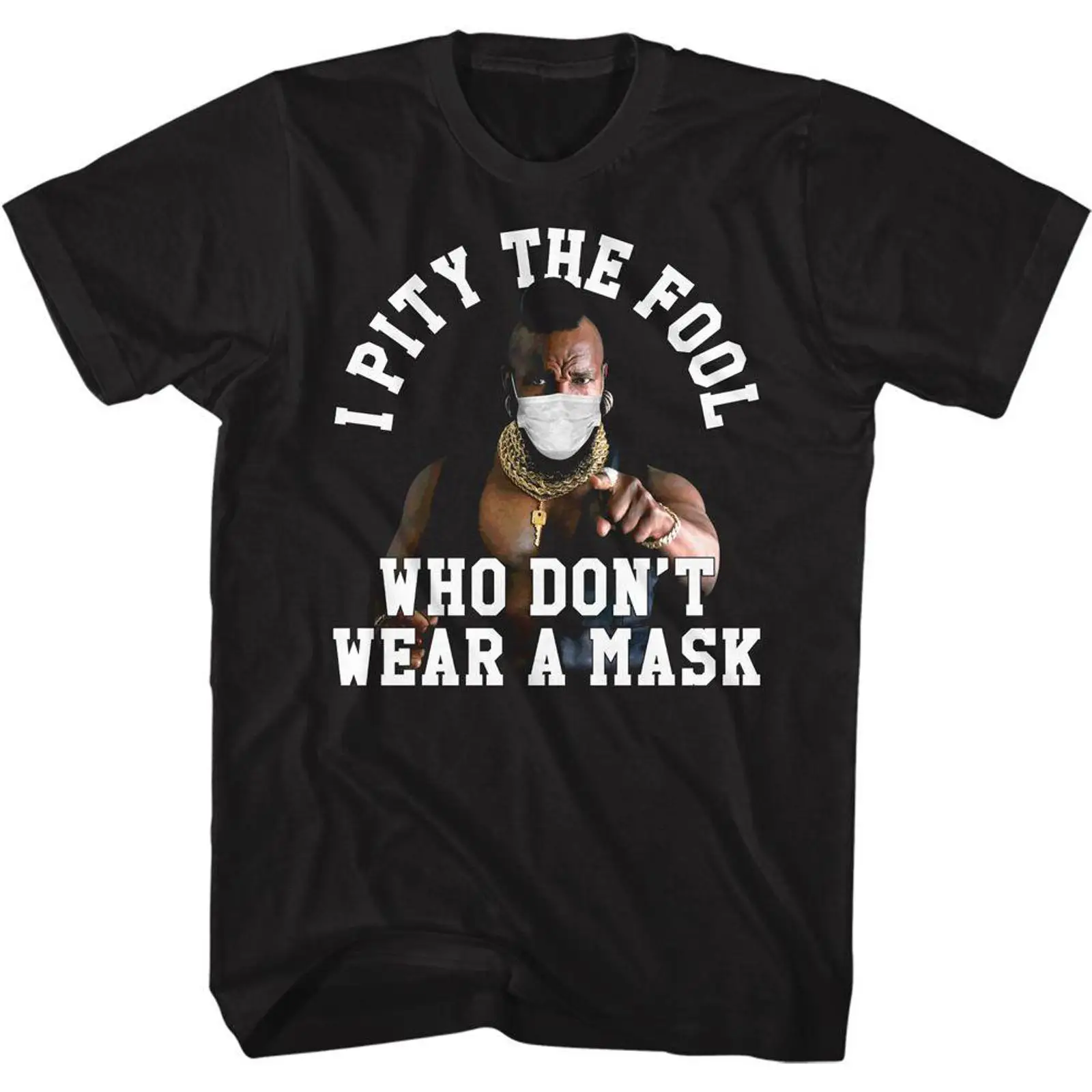 T-shirt Mr T Pity The Fool Mas - Vintage Fashion Icons avis et prix