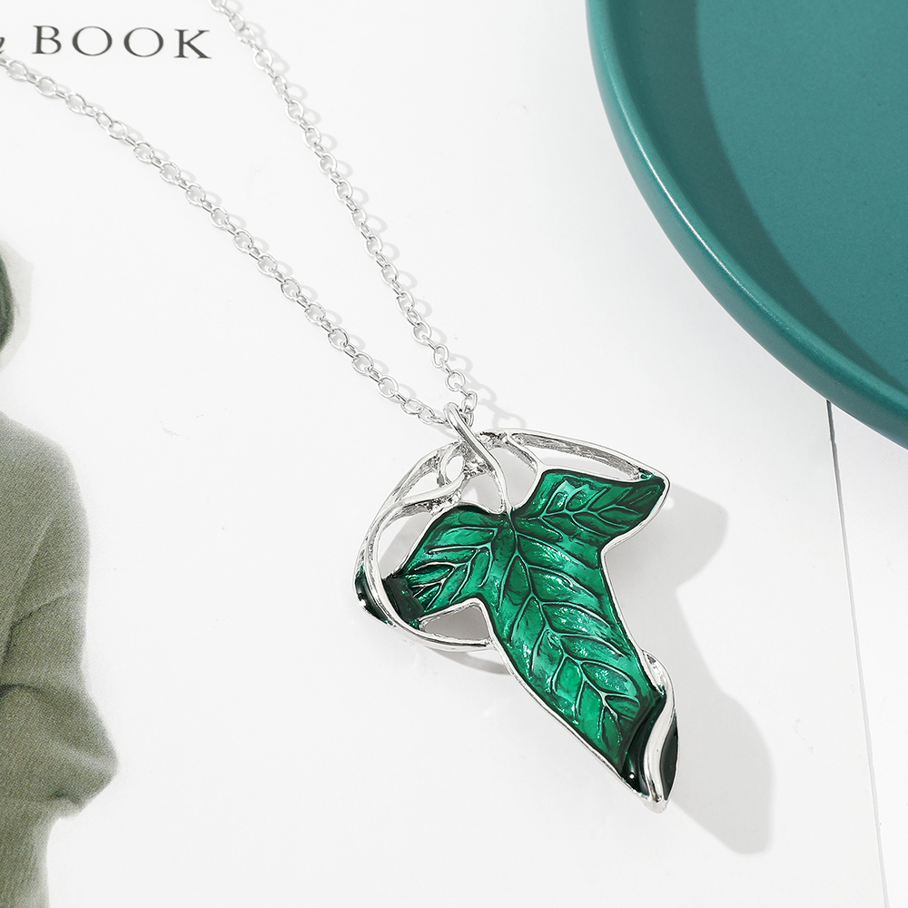 Collier pendentif feuille vert - Vintage Fashion Tumblr avis et prix