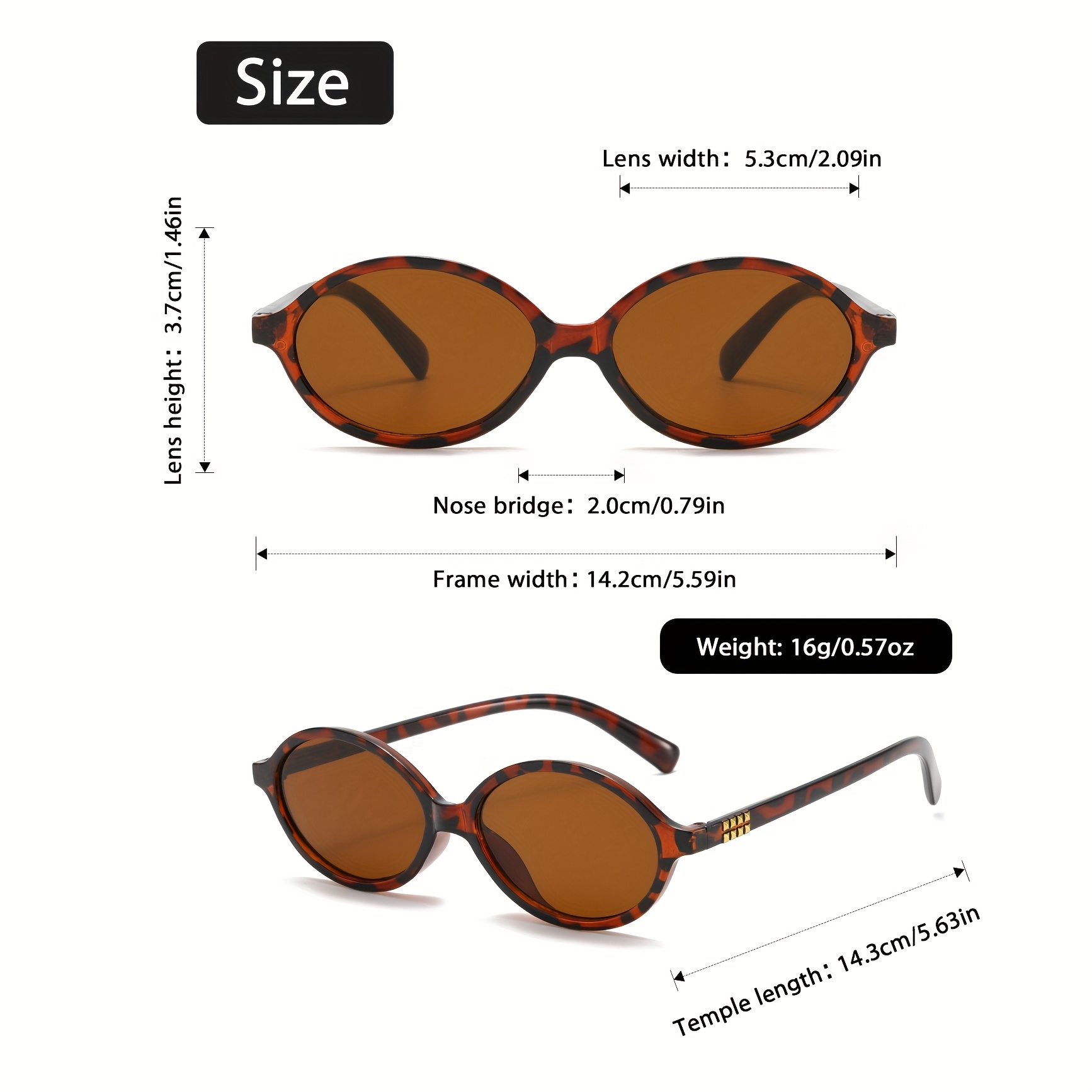 1 paire de lunettes de mode ov - Vintage Fashion Wear avis et prix