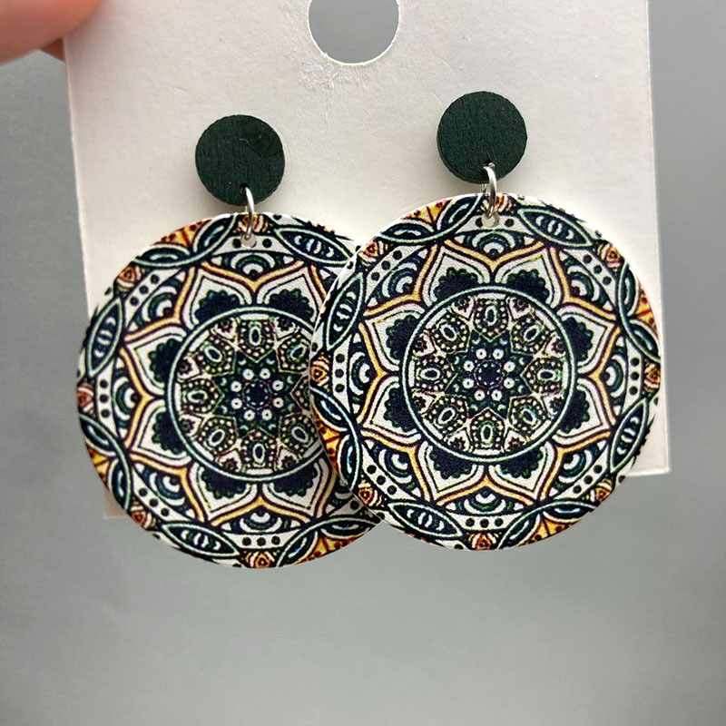 Boucles d'oreilles en bois imp - Vintage Fashion Illustrations avis et prix