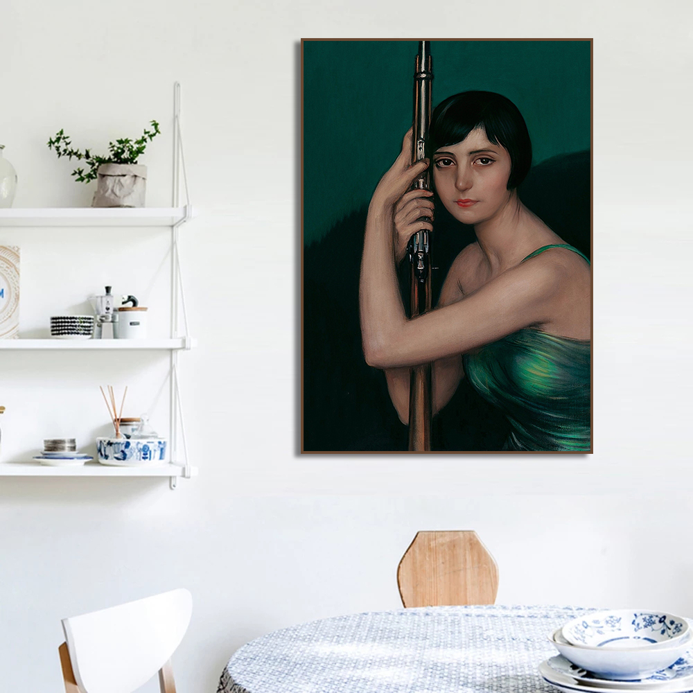 Affiche de portrait de femme d - Vintage Vogue Fashion Poster avis et prix