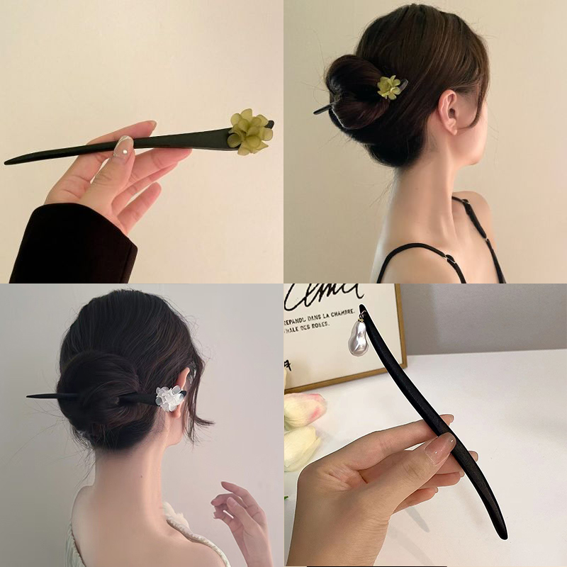 Bâtons de cheveux en bois de S - Vintage Fashion Tumblr avis et prix