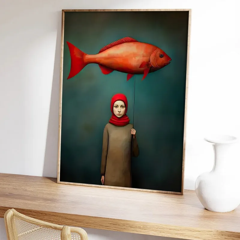 Toile de peinture de poisson à - Vintage Vogue Fashion Poster avis et prix