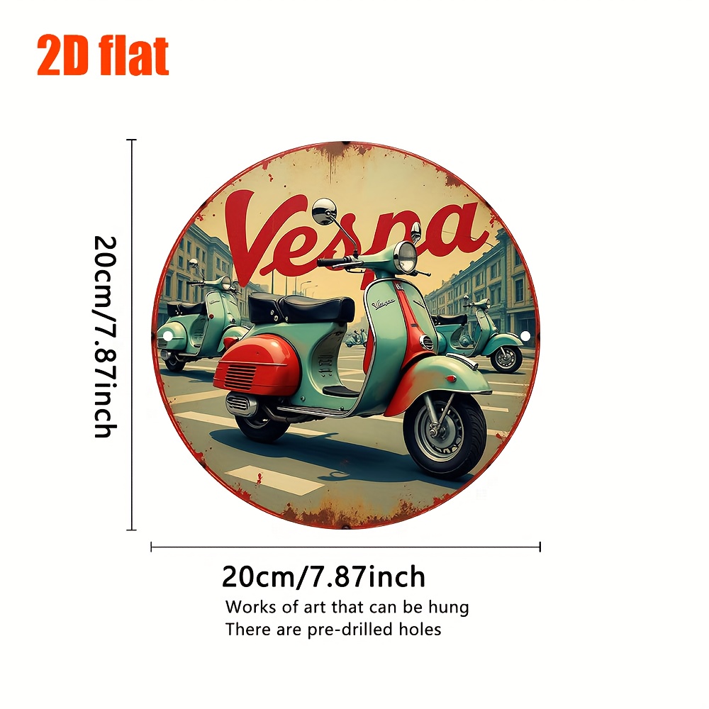 Art mural en métal pour scoote - Vintage Fashion Plates avis et prix