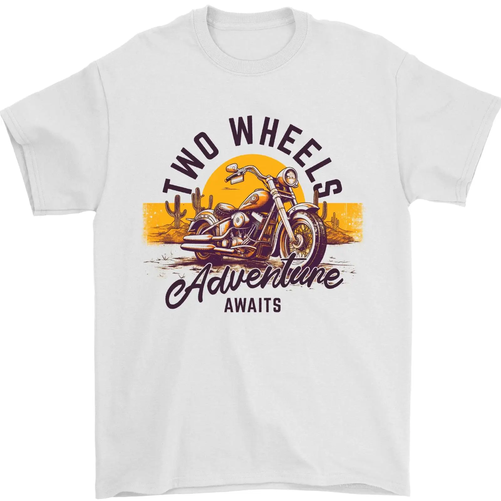 T-shirt pour homme 2 Wheels Ad - Vintage Fashion Wheel avis et prix