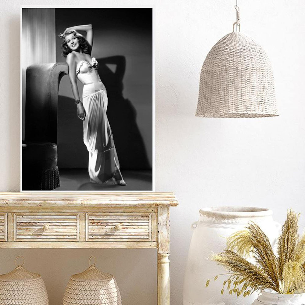 Affiche de Rita Hayworth, noir - Vintage Vogue Fashion Poster avis et prix