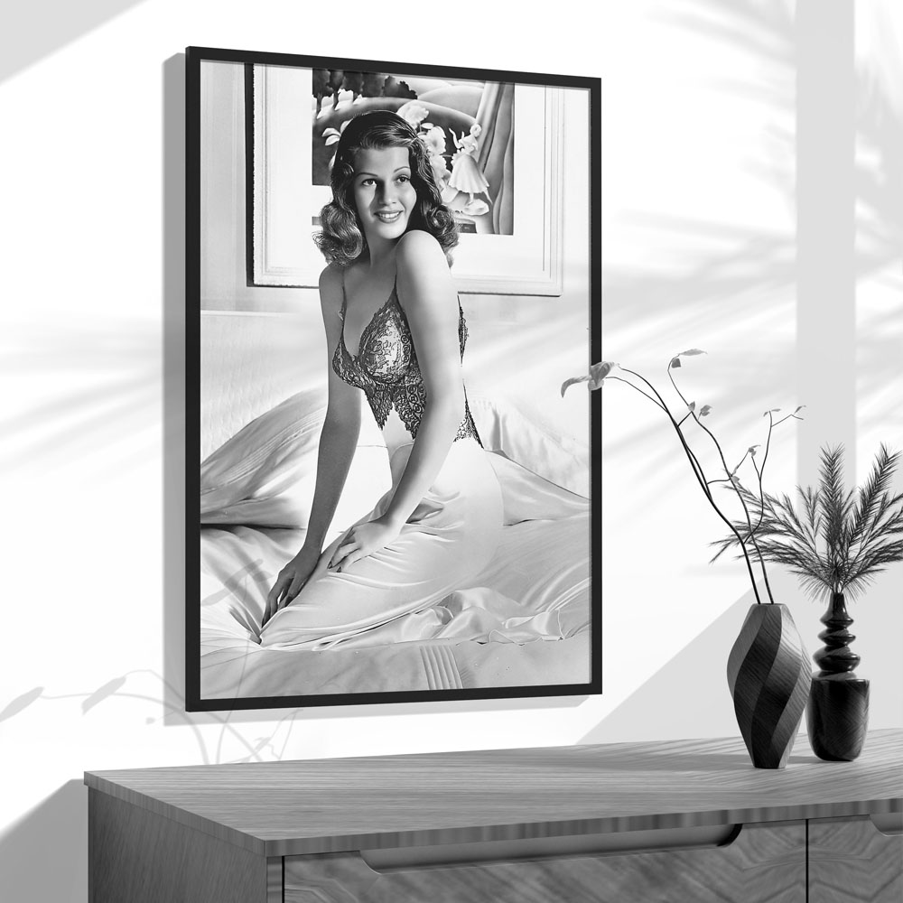 Affiche de Rita Hayworth, noir - Vintage Vogue Fashion Poster avis et prix