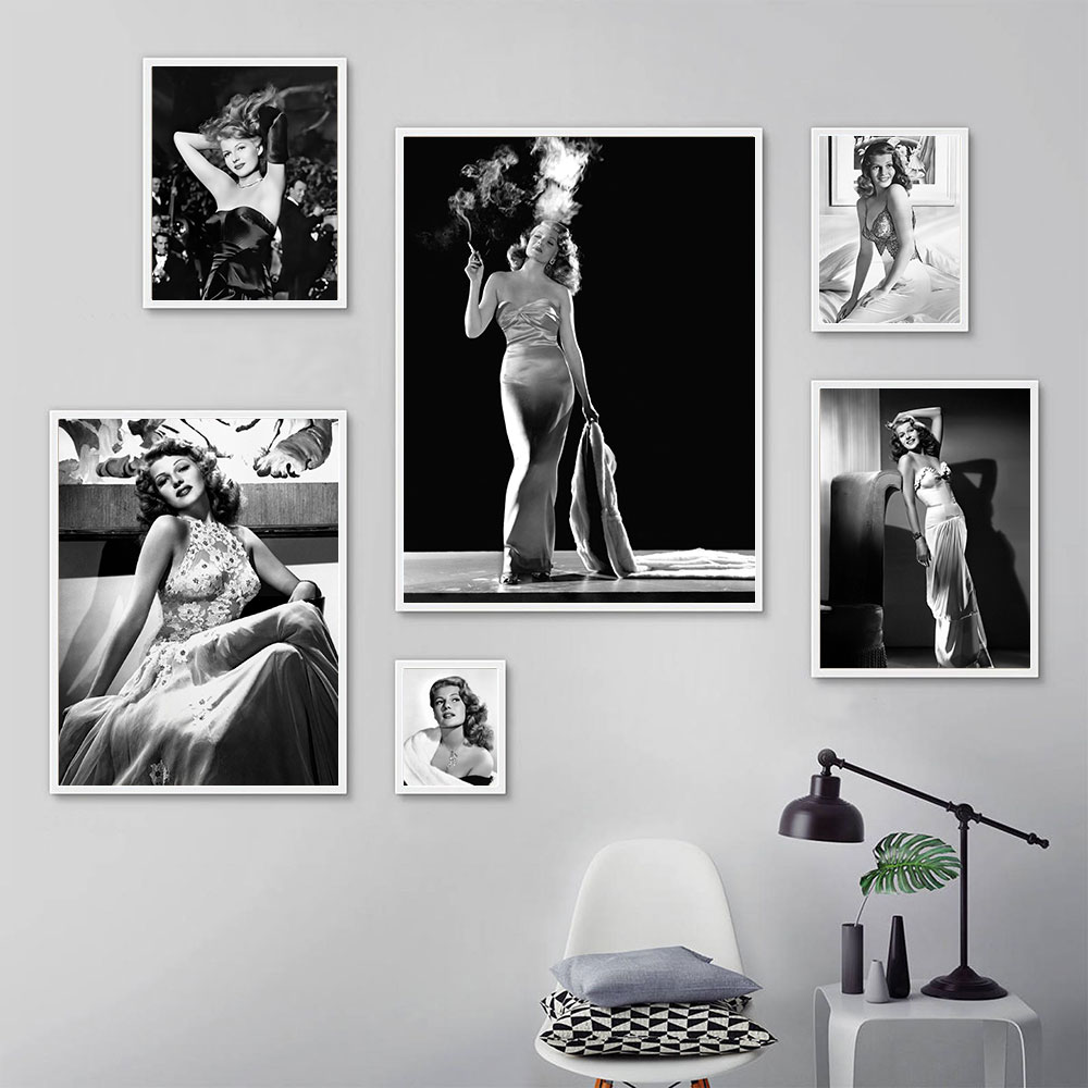 Affiche de Rita Hayworth, noir - Vintage Vogue Fashion Poster avis et prix